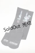 HYPER CORE / プリントニーハイ  ブラック H-26-01-20-1025-PU-ZA-KB-ZH