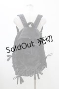 Candy Stripper / FANCY RIBBON BACKPACK  ブラック H-26-01-20-1031-PU-BG-KB-ZH