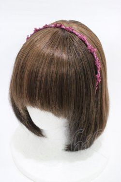 画像1: Jane Marple / ブレードリボンカチューシャ  ローズ H-26-01-20-1003-JM-AC-KB-ZH