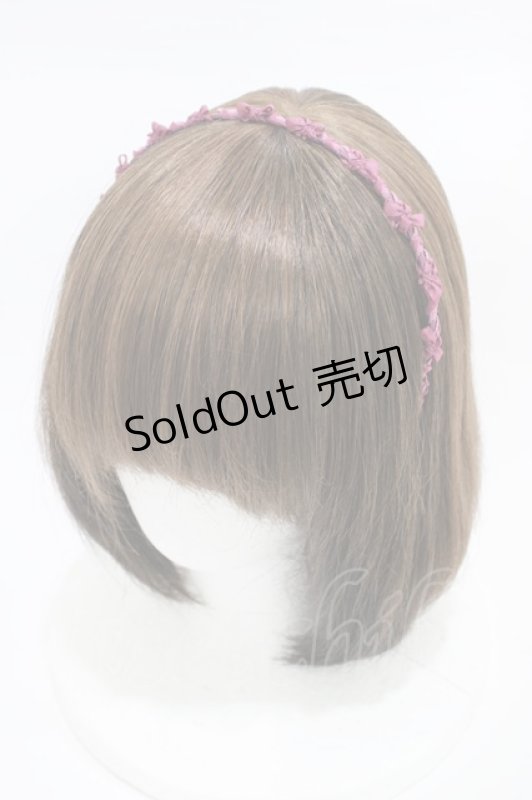 画像1: Jane Marple / ブレードリボンカチューシャ  ローズ H-26-01-20-1003-JM-AC-KB-ZH (1)