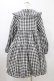 画像2: Candy Stripper / TINY RIBBON CHECK DRESS  オフホワイト×ブラック H-26-01-20-1039-PU-OP-KB-ZH (2)