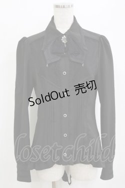 画像1: Hoshibako Works / ヒヤシンスの詩ブラウス S ブラック H-26-01-20-052-LO-BL-NS-ZH