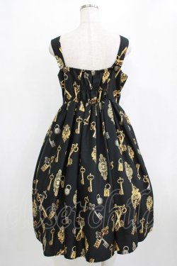 画像3: LIEF / Classic Key Printジャンパースカート L/XL ブラック H-26-01-20-005-LO-OP-NS-ZH