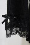 画像4: axes femme / レース重ねデザイン袖プルオーバー Free ブラック H-26-01-20-061-AX-TO-NS-ZH (4)