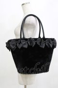 m petit by misako / NINA'Sコラボ リボンファーバッグ  ブラック H-26-01-20-063-LO-BG-NS-ZH