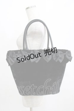 画像2: m petit by misako / NINA'Sコラボ リボンファーバッグ  ブラック H-26-01-20-063-LO-BG-NS-ZH