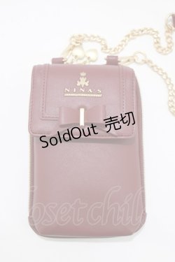 画像2: m petit by misako / NINA′Sスマホショルダーバッグ  ワイン H-26-01-20-065-LO-BG-NS-ZH