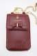 画像2: m petit by misako / NINA′Sスマホショルダーバッグ  ワイン H-26-01-20-065-LO-BG-NS-ZH (2)