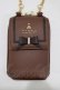 画像2: m petit by misako / NINA′Sスマホショルダーバッグ  ブラウン H-26-01-20-066-LO-BG-NS-ZH (2)