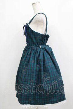 画像2: axes femme Kawaii / おさんぽテリア柄ジャンスカ M グリーン H-26-01-20-006-AX-OP-NS-ZH