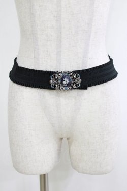 画像1: axes femme / アクアマリンカメオ風ベルト Free ブラック H-26-01-20-069-AX-ZA-NS-ZH