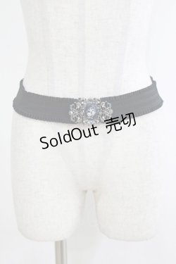 画像1: axes femme / アクアマリンカメオ風ベルト Free ブラック H-26-01-20-069-AX-ZA-NS-ZH