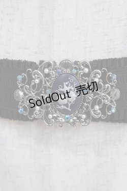 画像2: axes femme / アクアマリンカメオ風ベルト Free ブラック H-26-01-20-069-AX-ZA-NS-ZH