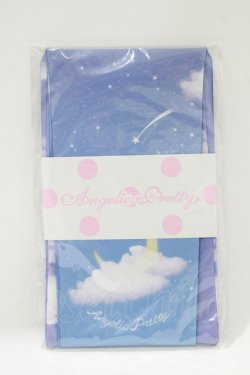 画像1: Angelic Pretty / Misty Sky Brilliant Colorオーバーニー  Aqua Symphony(ラベンダー×サックス) H-26-01-20-070-AP-ZA-NS-ZH