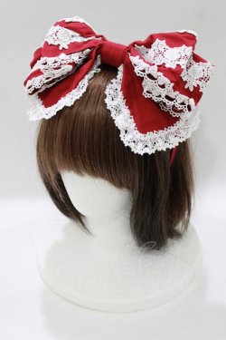 画像1: BABY,THE STARS SHINE BRIGHT / キャメロンカチューシャ  エンジ H-26-01-20-073-BA-ZA-NS-ZH