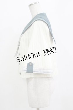 画像2: Hoshibako Works / ポルト・フレスカ セーラー襟ブラウス Free オフ/サックス H-26-01-20-078-LO-BL-NS-ZH