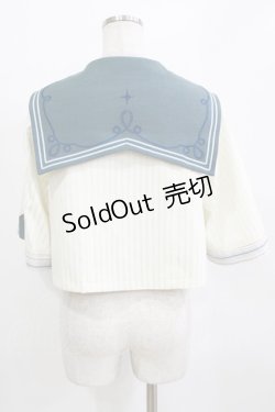 画像3: Hoshibako Works / ポルト・フレスカ セーラー襟ブラウス Free オフ/サックス H-26-01-20-078-LO-BL-NS-ZH