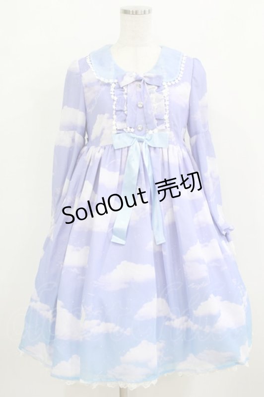 画像1: Angelic Pretty / Misty Sky Brilliant ColorワンピースSet Free Aqua Symphony(ラベンダー×サックス) H-26-01-20-079-AP-OP-NS-ZH (1)