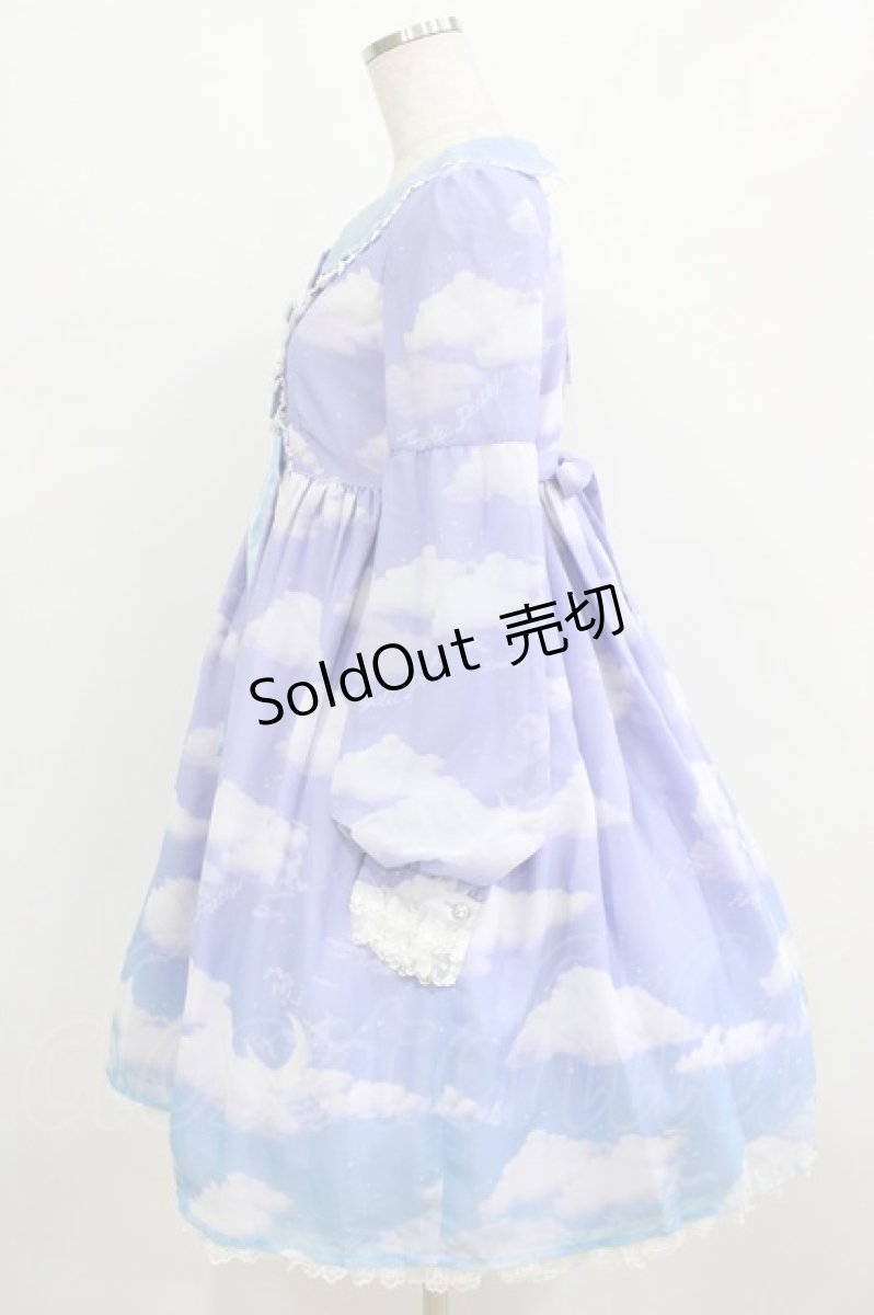 画像2: Angelic Pretty / Misty Sky Brilliant ColorワンピースSet Free Aqua Symphony(ラベンダー×サックス) H-26-01-20-079-AP-OP-NS-ZH (2)