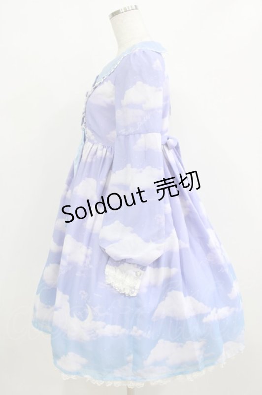 画像2: Angelic Pretty / Misty Sky Brilliant ColorワンピースSet Free Aqua Symphony(ラベンダー×サックス) H-26-01-20-079-AP-OP-NS-ZH (2)
