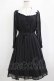 画像1: Fi.n.t / カットワーク開衿ドット柄ワンピース Free ブラック H-26-01-20-010-CA-OP-NS-ZH (1)