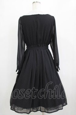 画像3: Fi.n.t / カットワーク開衿ドット柄ワンピース Free ブラック H-26-01-20-010-CA-OP-NS-ZH