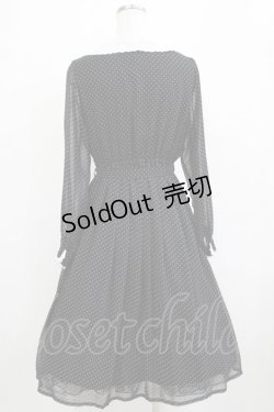 画像3: Fi.n.t / カットワーク開衿ドット柄ワンピース Free ブラック H-26-01-20-010-CA-OP-NS-ZH