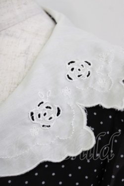 画像4: Fi.n.t / カットワーク開衿ドット柄ワンピース Free ブラック H-26-01-20-010-CA-OP-NS-ZH