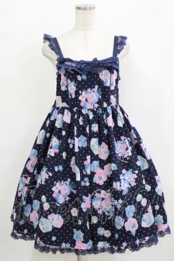 画像1: Angelic Pretty / Sweetie Violetジャンパースカート Free ネイビー H-26-01-20-002-AP-OP-NS-ZH