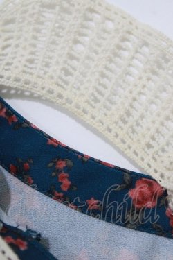 画像6: an another angelus / カメオブローチ付き壁紙花柄ワンピース Free GREEN H-26-01-20-015-CA-OP-NS-ZH