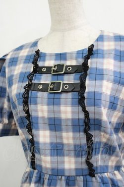 画像4: Jamie エーエヌケー / 合皮ベルトワンピース M ブルー H-26-01-20-018-LO-OP-NS-ZH