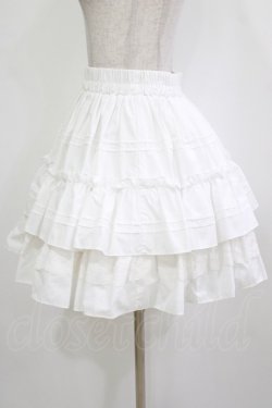 画像2: Jamie エーエヌケー / フリル&レースティアードスカート M オフ H-26-01-20-023-LO-SK-NS-ZH