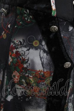 画像4: Ozz oneste / 異素材ハイウエストスカート  黒 H-26-01-21-024-OO-SK-KB-ZH