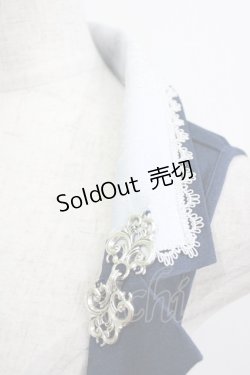 画像5: Ozz oneste / 薔薇刺繍オーバー付きベスト F 紺 H-26-01-21-027-OO-TO-KB-ZH