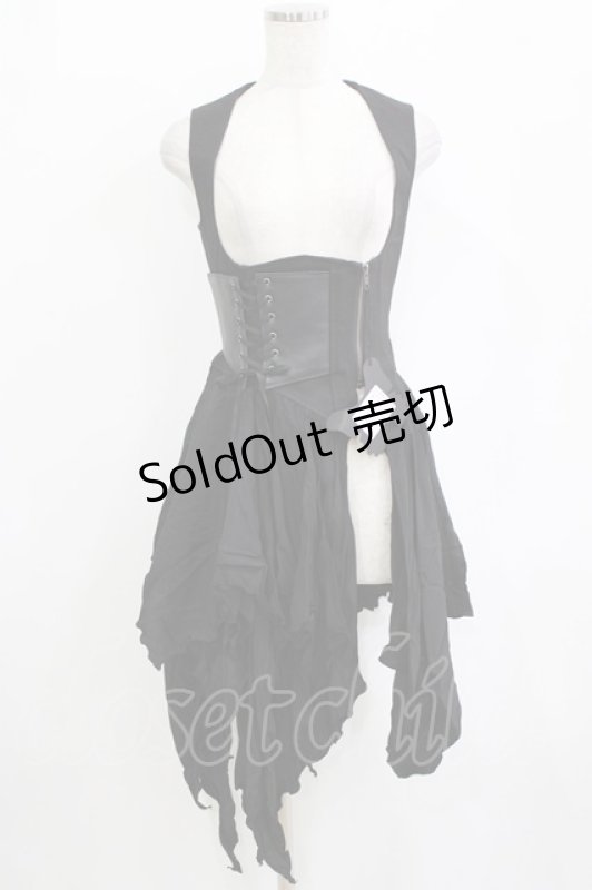 画像1: Sheglit / "Restraint"レザーベスト M ブラック H-26-01-21-028-EL-OP-KB-ZH (1)