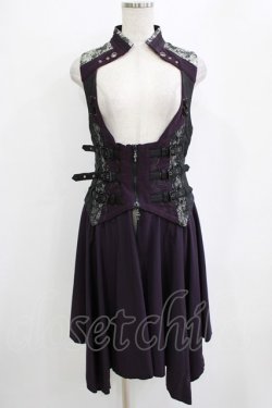 画像1: Ozz Croce / オーバー付きベスト  紫 H-26-01-21-029-OO-TO-KB-ZH