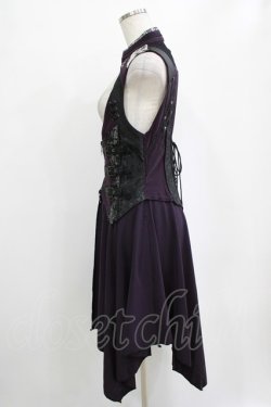 画像2: Ozz Croce / オーバー付きベスト  紫 H-26-01-21-029-OO-TO-KB-ZH