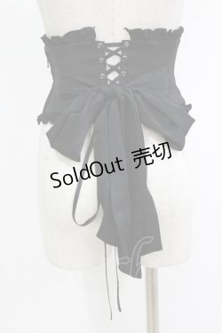 画像3: Sheglit / フリルリボンコルセット  ブラック H-26-01-21-031-EL-ZA-KB-ZH