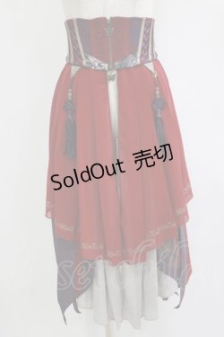 画像1: Ozz oneste / 2Wayオーバーコルセット  ボルドー H-26-01-21-033-OO-ZA-KB-ZH