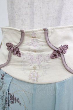 画像5: Ozz oneste / 和チャイナワイドパンツ  サックス H-26-01-21-038-OO-PA-KB-ZH