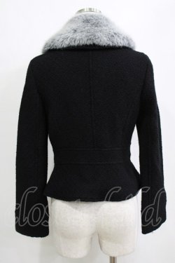 画像3: Emily Temple cute / ファーカラーショートコート  クロ H-26-01-21-039-ET-CO-KB-ZH