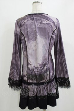 画像3: OZZ ANGELO / 宗教画プリントチュニック  パープル H-26-01-21-040-OO-TO-KB-ZH