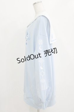 画像2: LISTEN FLAVOR / ドラゴンチャイナセーラーワンピ  サックス H-26-01-21-041-PU-OP-KB-ZH