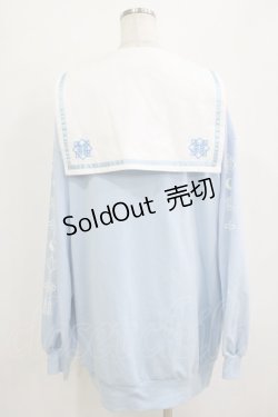 画像3: LISTEN FLAVOR / ドラゴンチャイナセーラーワンピ  サックス H-26-01-21-041-PU-OP-KB-ZH