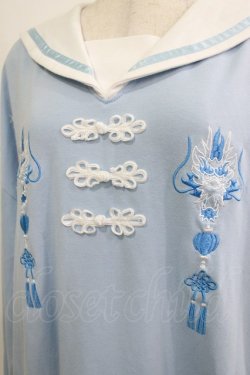 画像4: LISTEN FLAVOR / ドラゴンチャイナセーラーワンピ  サックス H-26-01-21-041-PU-OP-KB-ZH