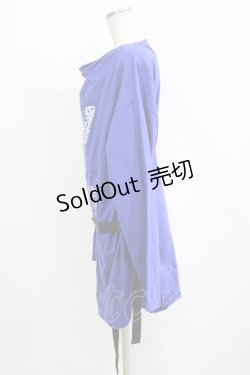 画像2: Deorart / ドレープネック・ベルト付バタフライカットソー L ブルー H-26-01-21-043-PU-TO-KB-ZH