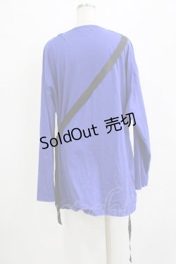 画像3: Deorart / ドレープネック・ベルト付バタフライカットソー L ブルー H-26-01-21-043-PU-TO-KB-ZH