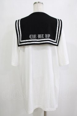 画像3: LISTEN FLAVOR / レースアップリボンセーラーワンピース  ホワイト H-26-01-21-044-PU-OP-KB-ZH