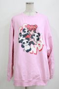 Candy Stripper / CANDY GIRL SWEATワンピース  ピンク H-26-01-21-046-PU-OP-KB-ZH