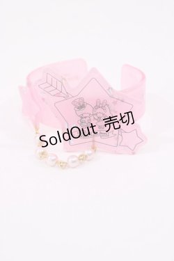 画像1: Angelic Pretty / Cosmetic Bunnyバングル Free ピンク H-26-01-21-1001-AP-AC-NS-ZH